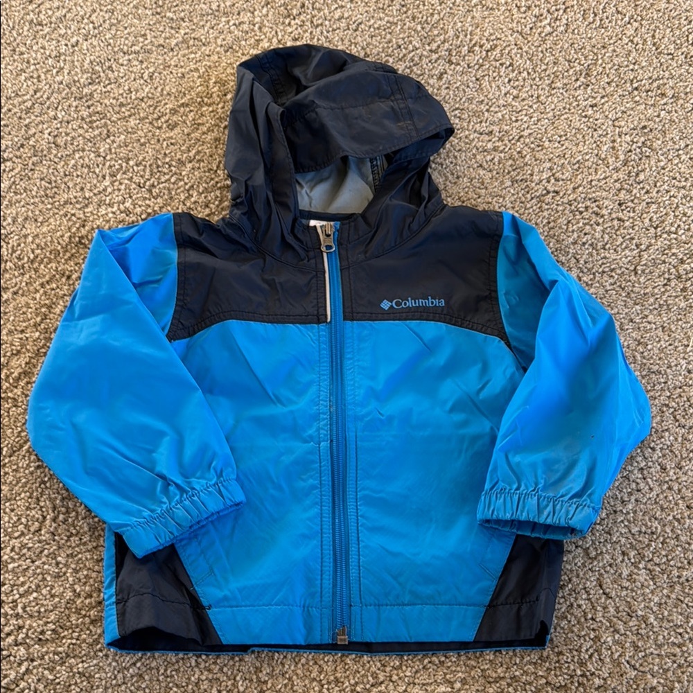 Columbia Blue and Black Hooded Jacket
